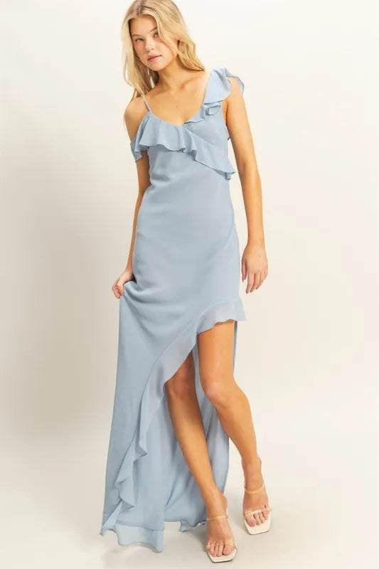 Seraphina Chiffon Ruffle Dress