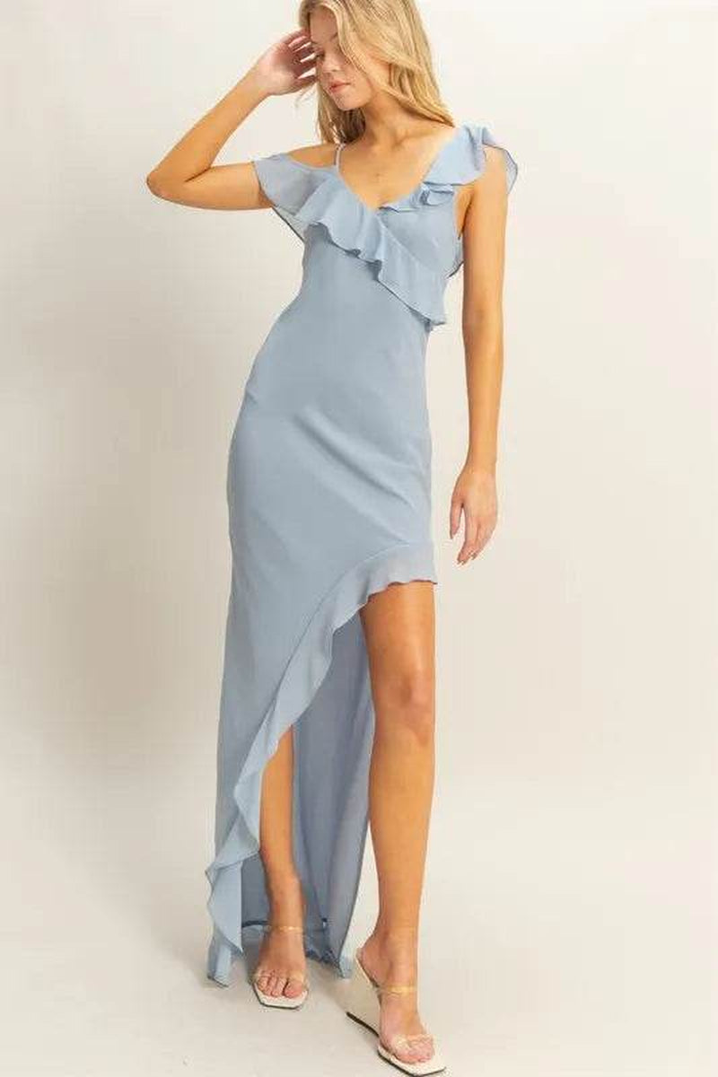 Seraphina Chiffon Ruffle Dress