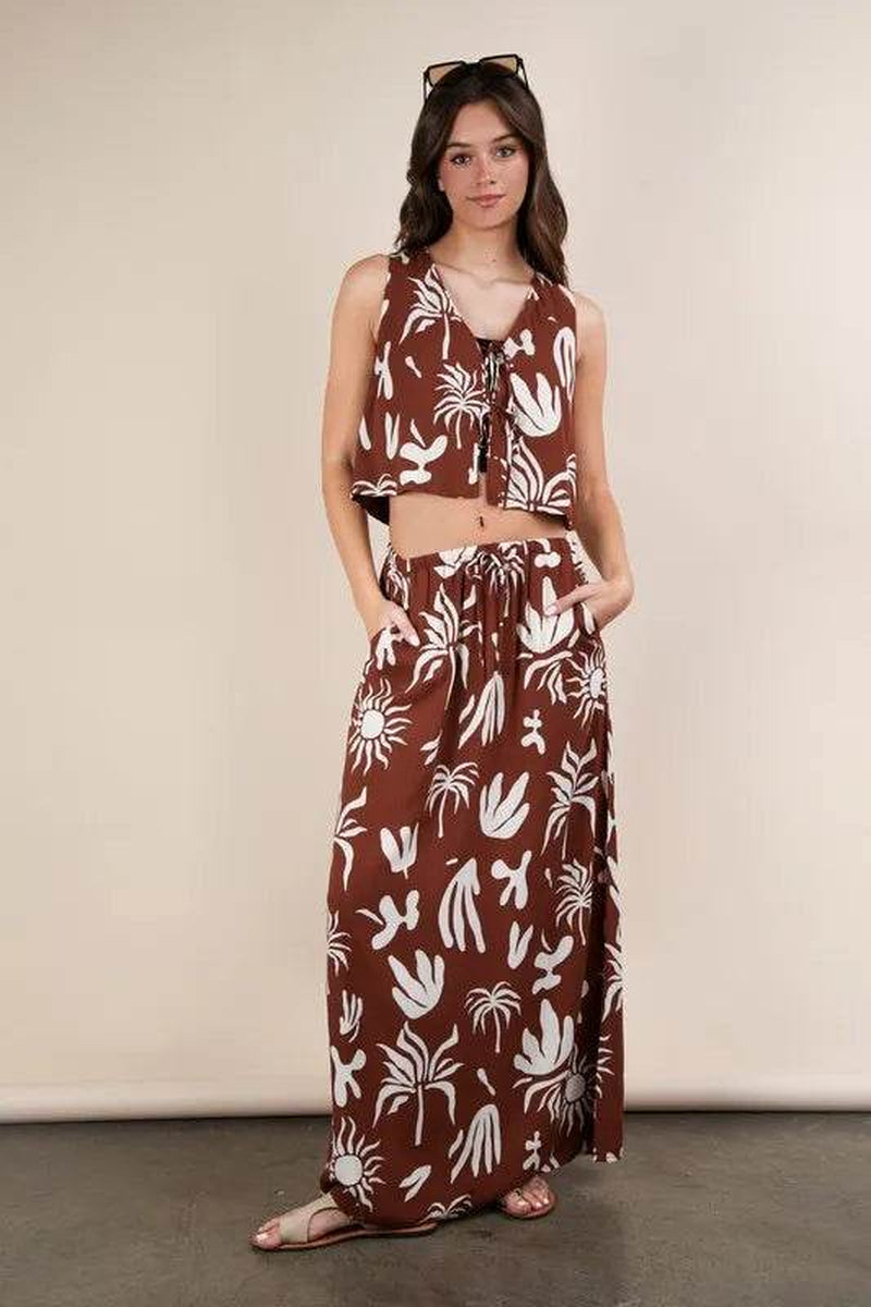 Riviera Printed Resort Skirt